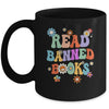 Read Banned Book Retro Bookaholic Book Lover Groovy Mug | siriusteestore
