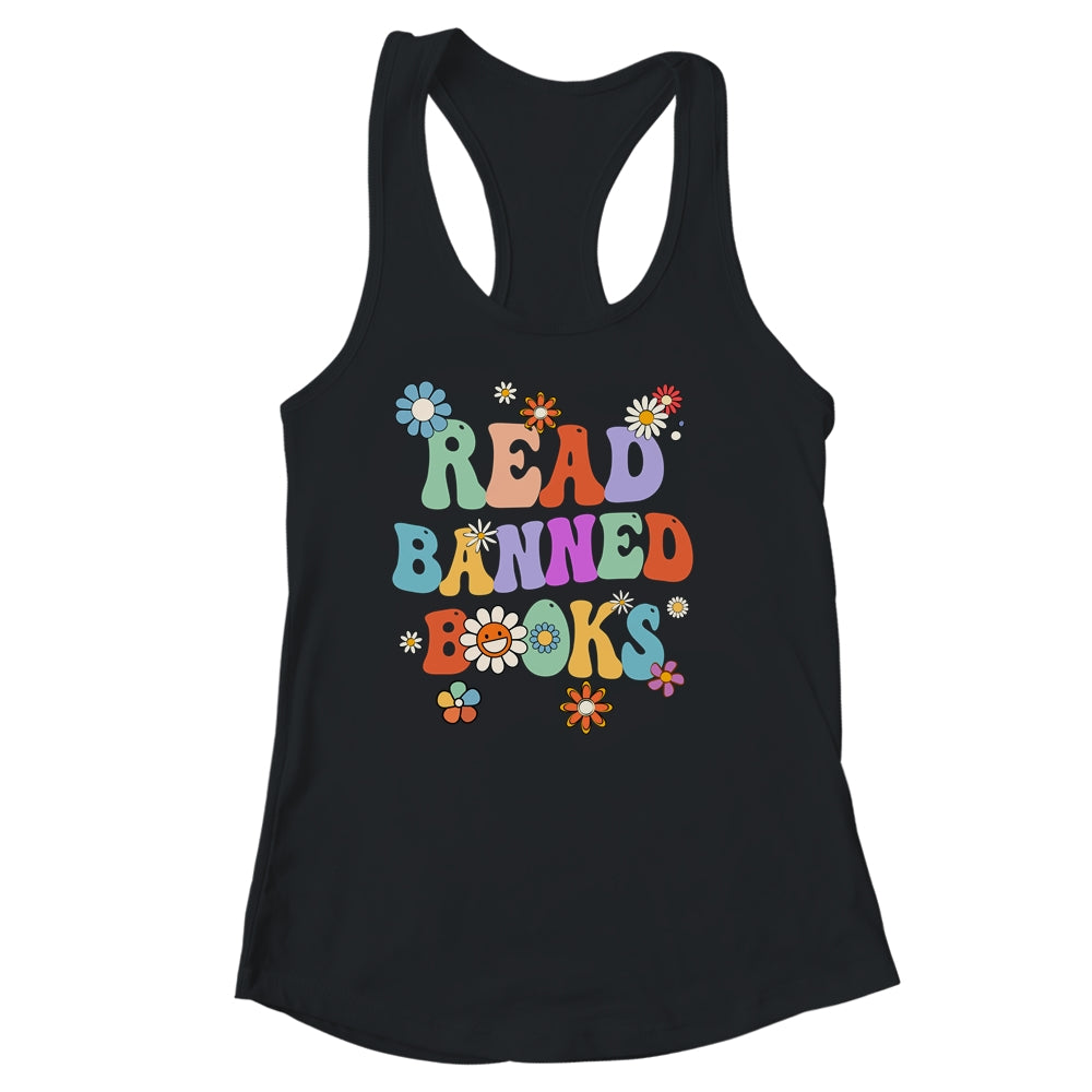 Read Banned Book Retro Bookaholic Book Lover Groovy Shirt & Tank Top | siriusteestore