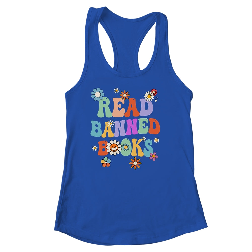 Read Banned Book Retro Bookaholic Book Lover Groovy Shirt & Tank Top | siriusteestore