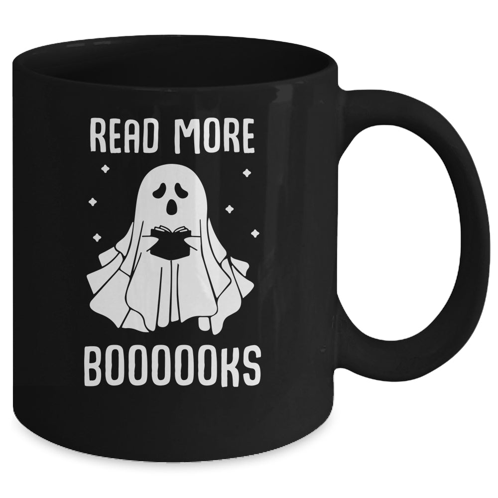 Read More Booooks Ghost Reading Books Halloween Mug | siriusteestore