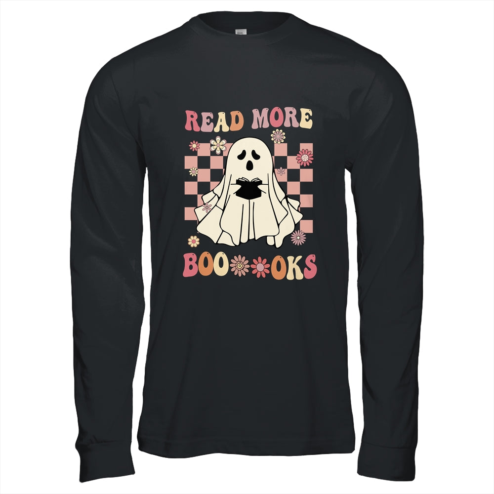 Read More Booooks Ghost Reading Books Halloween Retro Shirt & Hoodie | siriusteestore