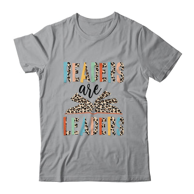 Readers Are Leaders Boho Leopard Book Lover Back To School Shirt & Hoodie | siriusteestore