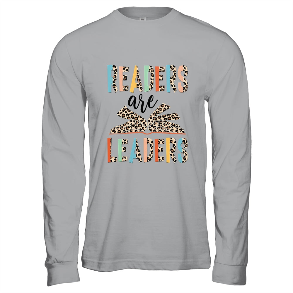 Readers Are Leaders Boho Leopard Book Lover Back To School Shirt & Hoodie | siriusteestore