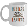 Readers Are Leaders Boho Leopard Book Lover Back To School Mug | siriusteestore