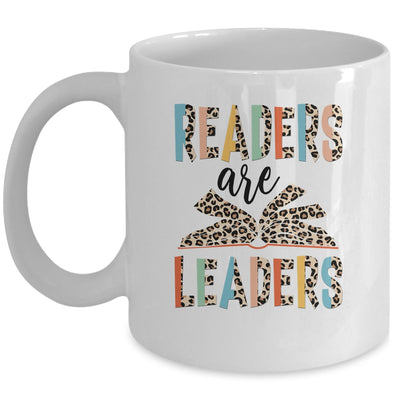 Readers Are Leaders Boho Leopard Book Lover Back To School Mug | siriusteestore
