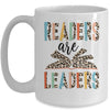Readers Are Leaders Boho Leopard Book Lover Back To School Mug | siriusteestore