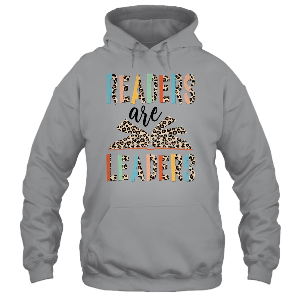 Readers Are Leaders Boho Leopard Book Lover Back To School Shirt & Hoodie | siriusteestore