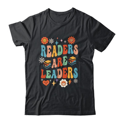 Readers Are Leaders Inspirational Teacher Book Lover Groovy Shirt & Tank Top | siriusteestore