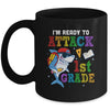 Ready To Attack 1st Grade Shark Back To School Mug | siriusteestore