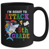 Ready To Attack 5th Grade Shark Back To School Mug | siriusteestore