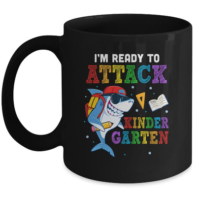 Ready To Attack Kindergarten Grade Shark Back To School Mug | siriusteestore