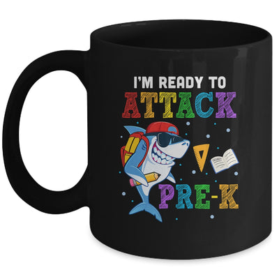 Ready To Attack Pre-K Grade Shark Back To School Mug | siriusteestore
