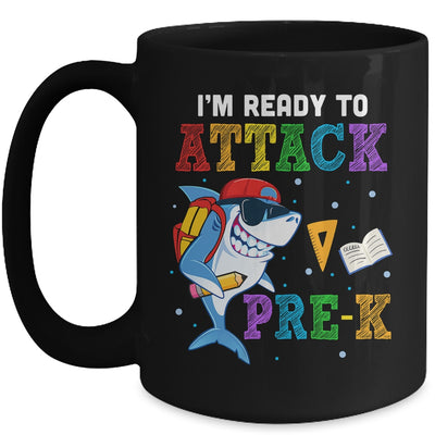 Ready To Attack Pre-K Grade Shark Back To School Mug | siriusteestore