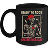 Ready To Rock Valentines Day Valentines Day Funny Skeleton Mug | siriusteestore