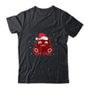 Red Plaid Hippopotamus Christmas Lights Santa Hat Pajamas Shirt & Sweatshirt | siriusteestore
