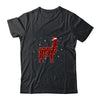 Red Plaid Llama Christmas Lights Santa Hat Pajamas Shirt & Sweatshirt | siriusteestore