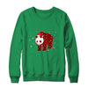 Red Plaid Panda Bear Christmas Lights Santa Hat Pajamas Shirt & Sweatshirt | siriusteestore