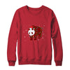 Red Plaid Panda Bear Christmas Lights Santa Hat Pajamas Shirt & Sweatshirt | siriusteestore