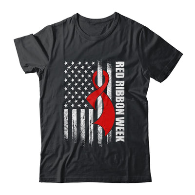 Red Ribbon Week American Flag Vintage Distressed Shirt & Hoodie | siriusteestore
