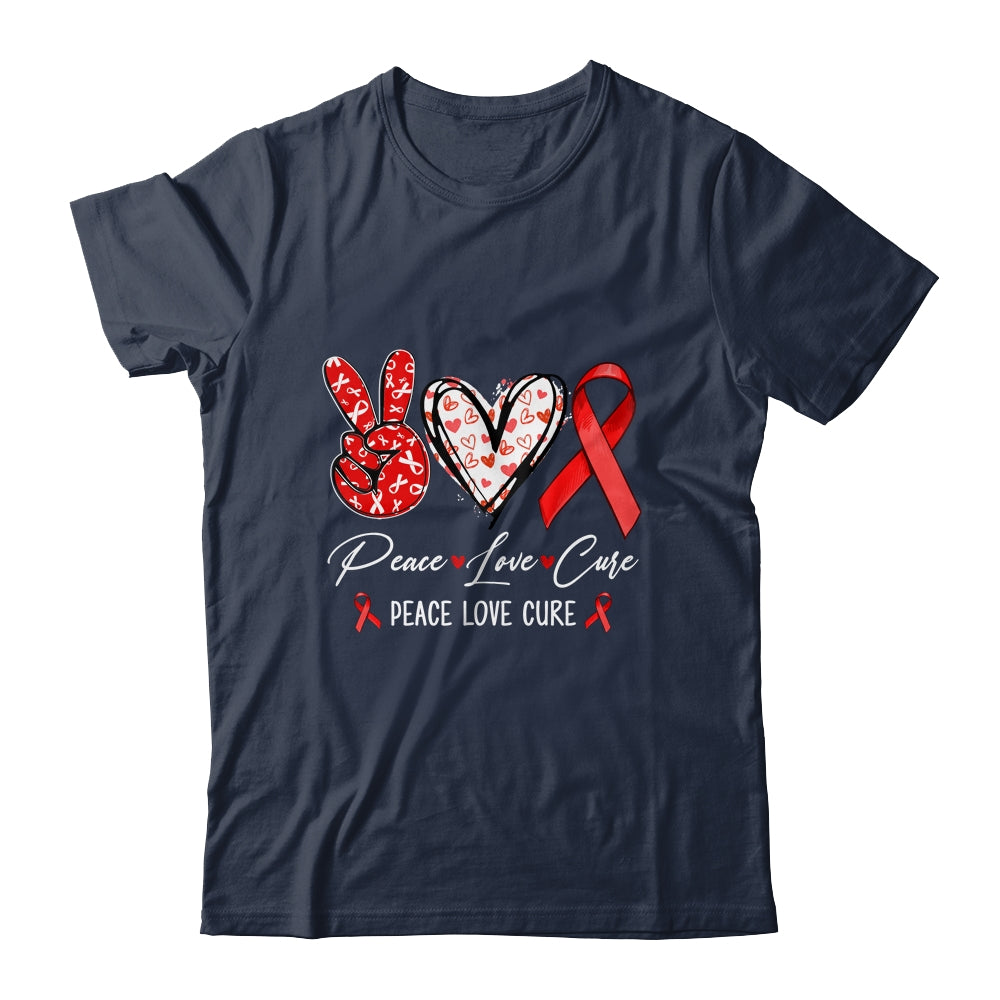Red Ribbon Week Awareness Wear Red Peace Love Cure Support Shirt & Hoodie | siriusteestore