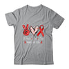 Red Ribbon Week Awareness Wear Red Peace Love Cure Support Shirt & Hoodie | siriusteestore