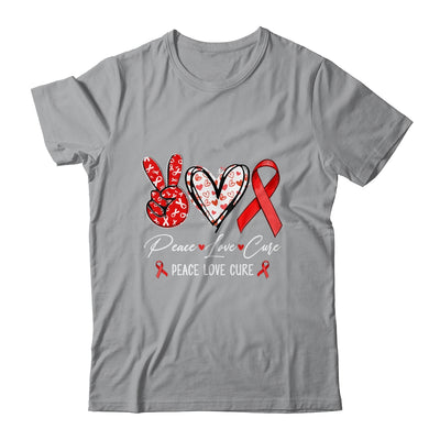 Red Ribbon Week Awareness Wear Red Peace Love Cure Support Shirt & Hoodie | siriusteestore