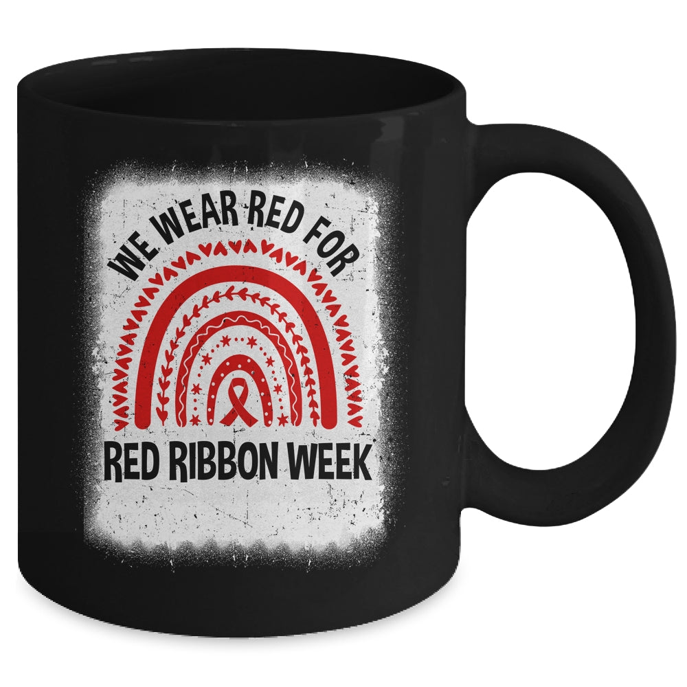 Red Ribbon Week We Wear Red Ribbon Week Awareness Mug | siriusteestore