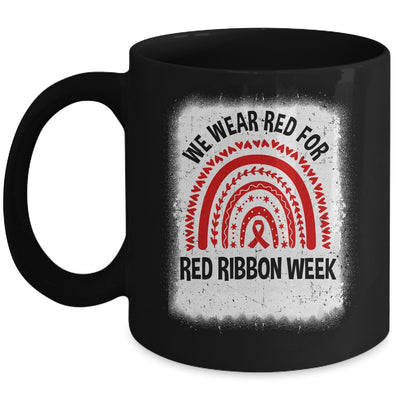 Red Ribbon Week We Wear Red Ribbon Week Awareness Mug | siriusteestore