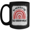 Red Ribbon Week We Wear Red Ribbon Week Awareness Mug | siriusteestore