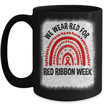 Red Ribbon Week We Wear Red Ribbon Week Awareness Mug | siriusteestore