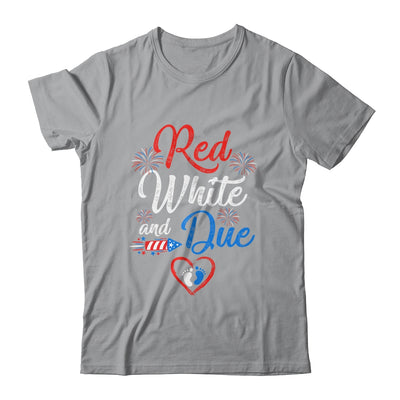 Red White And Due 4th Of July Pregnancy Independence Day Shirt & Tank Top | siriusteestore