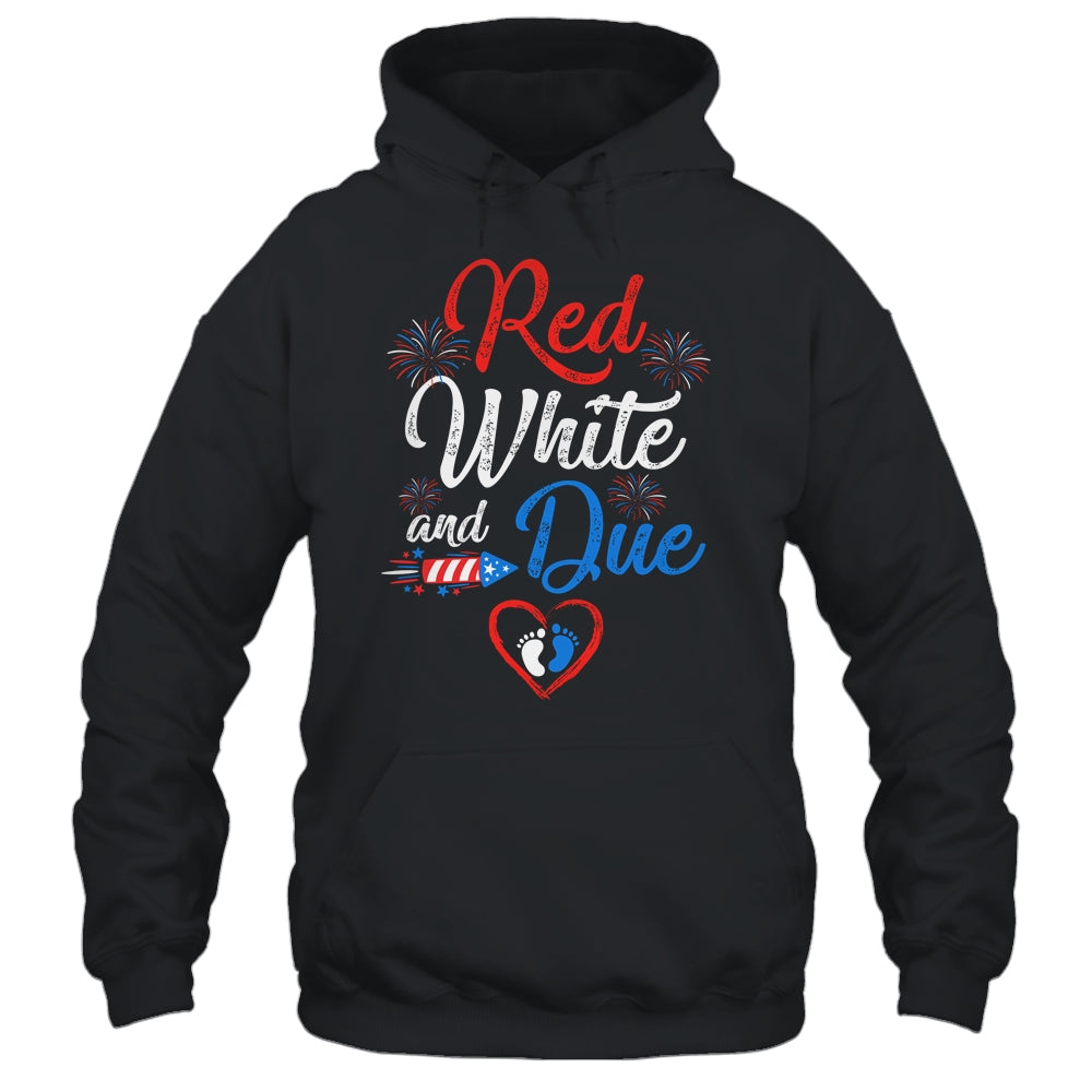 Red White And Due 4th Of July Pregnancy Independence Day Shirt & Tank Top | siriusteestore