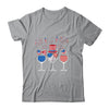Red White Blue Wine Glasses American Flag Happy 4th Of July Shirt & Tank Top | siriusteestore