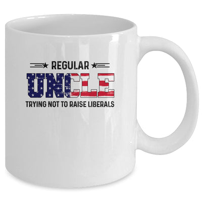 Regular Uncle Trying Not To Raise Liberal American USA Flag Mug | siriusteestore