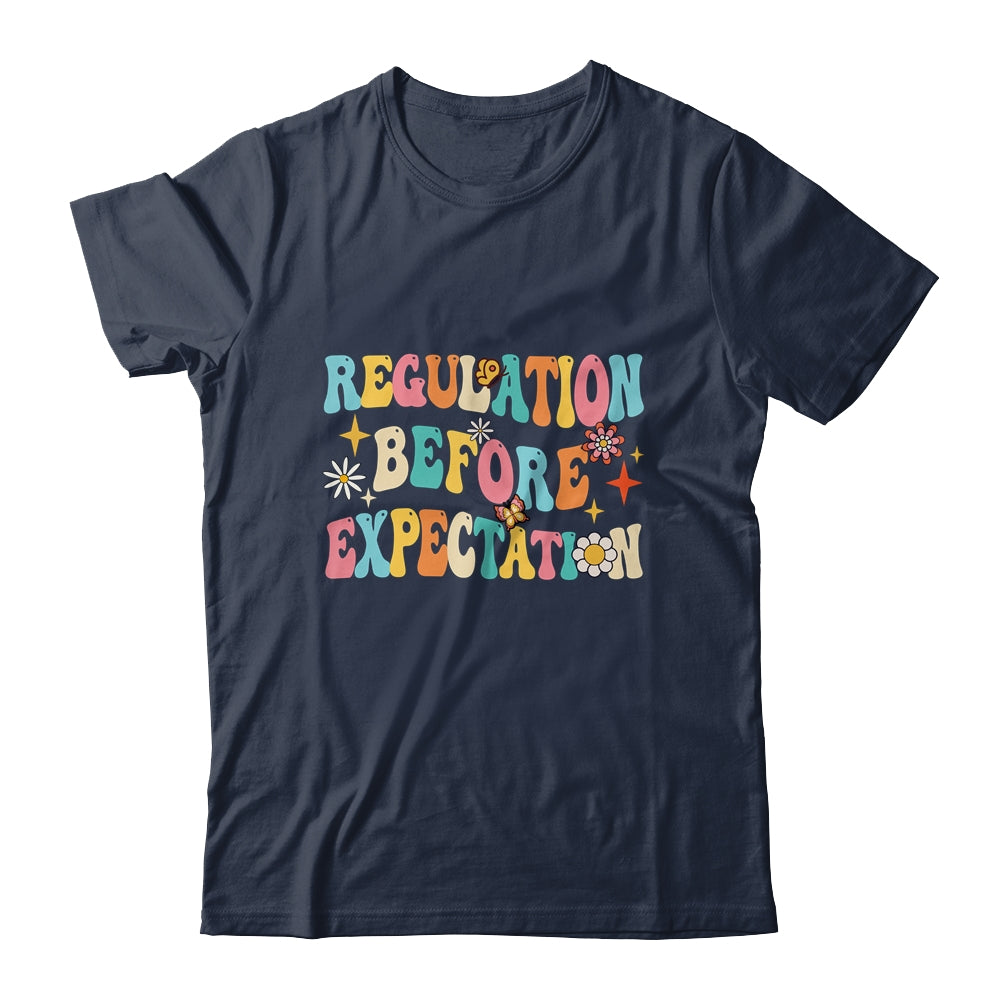 Regulation Before Expectation Retro Neurodiversity Therapist Shirt & Hoodie | siriusteestore