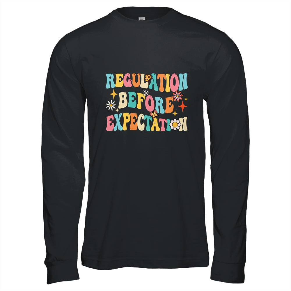 Regulation Before Expectation Retro Neurodiversity Therapist Shirt & Hoodie | siriusteestore