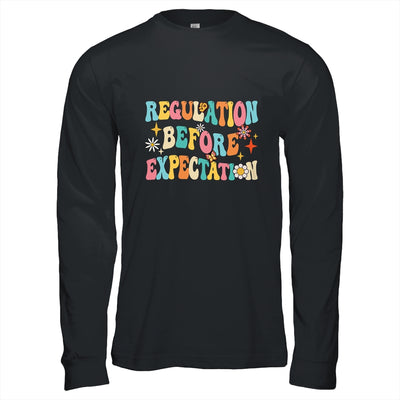 Regulation Before Expectation Retro Neurodiversity Therapist Shirt & Hoodie | siriusteestore