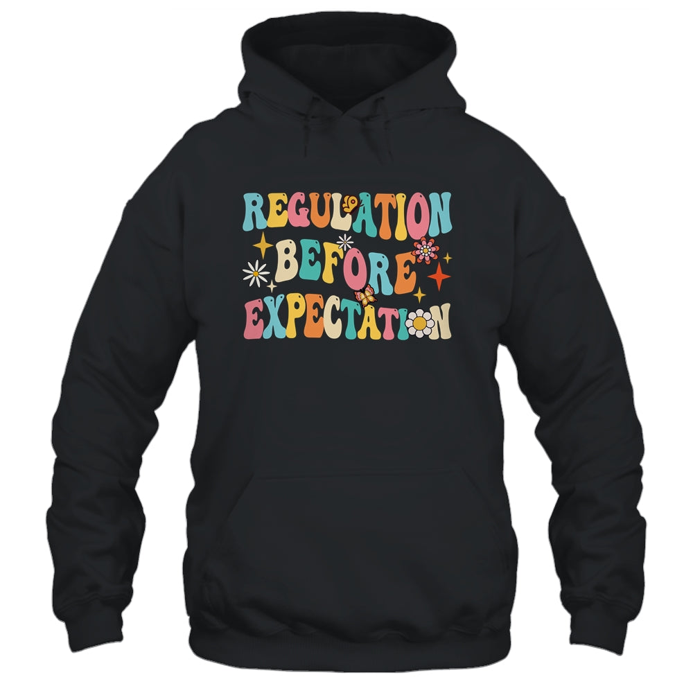 Regulation Before Expectation Retro Neurodiversity Therapist Shirt & Hoodie | siriusteestore