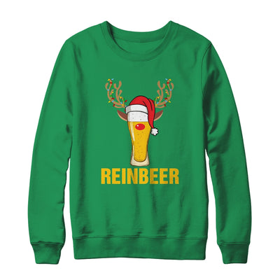 Reinbeer Santa Claus Reindeer Beer Funny Christmas Drinking Shirt & Sweatshirt | siriusteestore