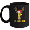 Reinbeer Santa Claus Reindeer Beer Funny Christmas Drinking Mug | siriusteestore