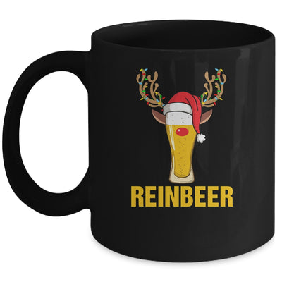 Reinbeer Santa Claus Reindeer Beer Funny Christmas Drinking Mug | siriusteestore