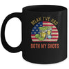 Relax I've Had Both My Shots Funny American Flag Patriotic Mug | siriusteestore