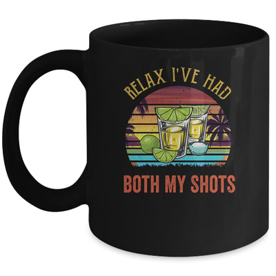 Relax I've Had Both My Shots Funny American Sunset Vintage Mug | siriusteestore