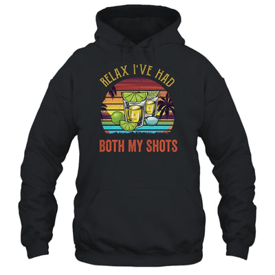 Relax I've Had Both My Shots Funny American Sunset Vintage Shirt & Tank Top | siriusteestore