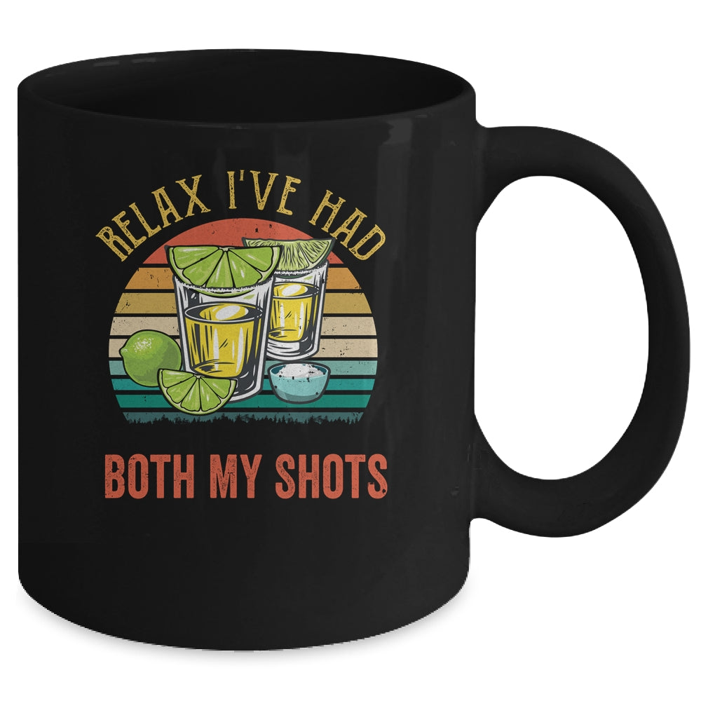 Relax I've Had Both My Shots Funny Drinking Retro Vintage Mug | siriusteestore