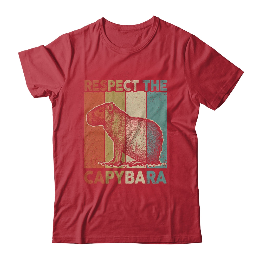 Respect The Capybara Animal Funny Capybara Lover Shirt & Hoodie | siriusteestore
