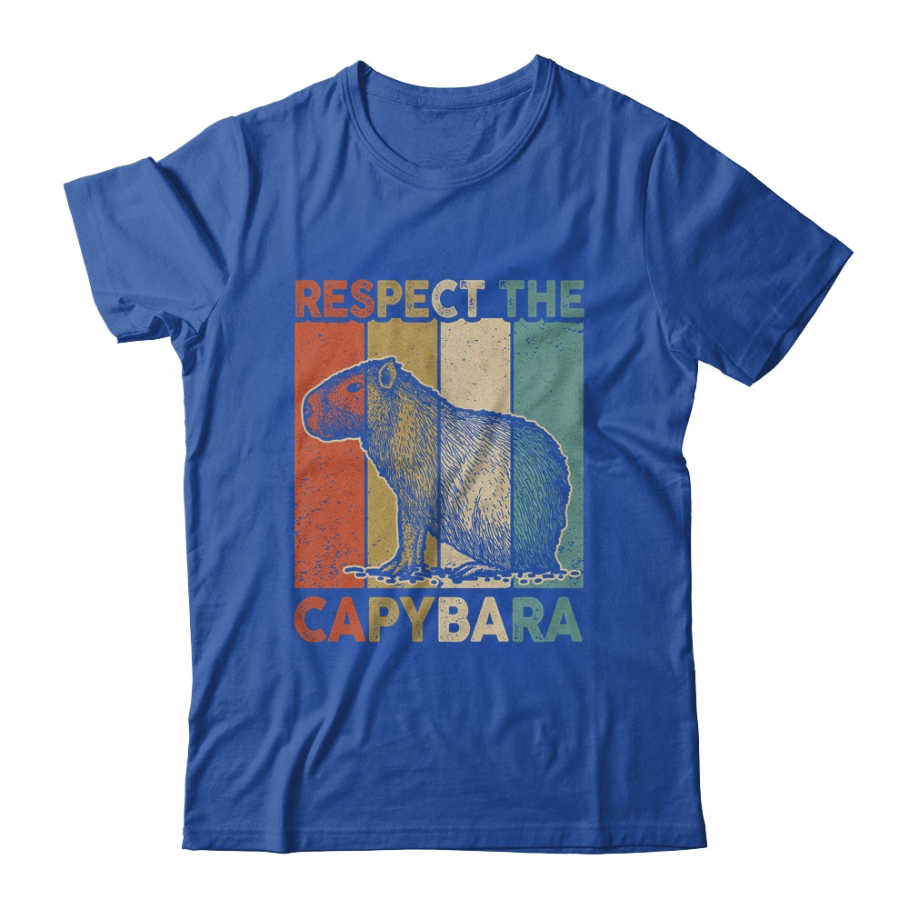 Respect The Capybara Animal Funny Capybara Lover Shirt & Hoodie | siriusteestore