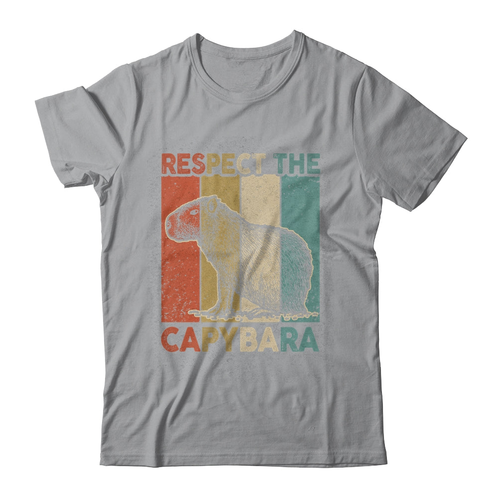 Respect The Capybara Animal Funny Capybara Lover Shirt & Hoodie | siriusteestore