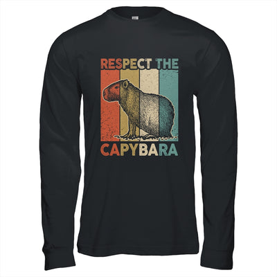 Respect The Capybara Animal Funny Capybara Lover Shirt & Hoodie | siriusteestore