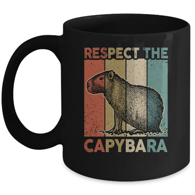 Respect The Capybara Animal Funny Capybara Lover Mug | siriusteestore